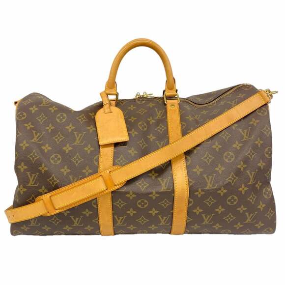 LOUIS VUITTON Handbags - Louis Vuitton Bags - Boston Monogram Keepall Bandoulière 50 M41416 Brown Men'...